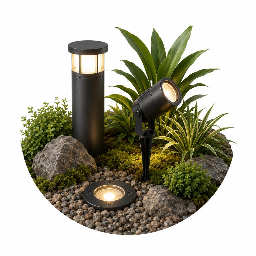 Đèn sân vườn LED chiếu sáng ngoài trời, tạo điểm nhấn cảnh quan